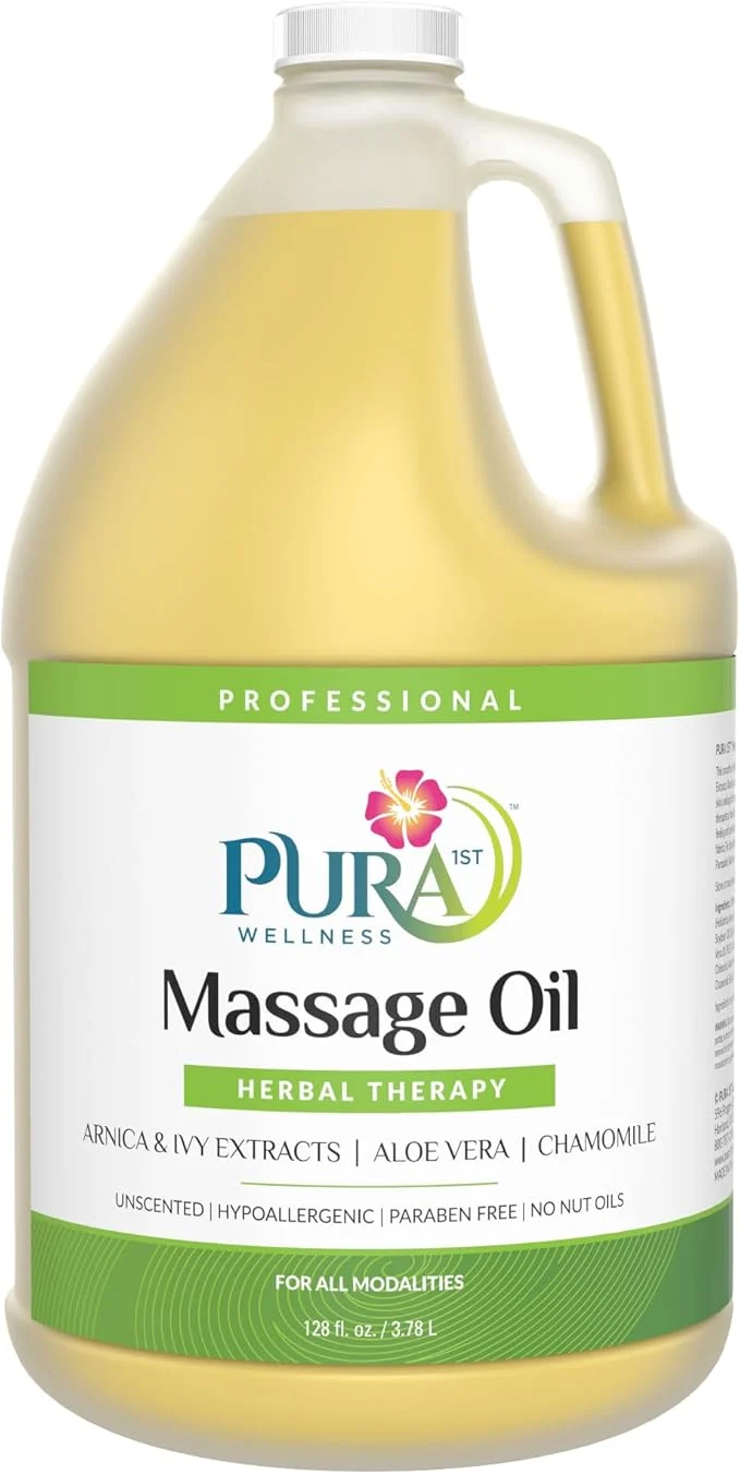 Unique Herbal Therapy 1 Gallon Massage Oil Aloe Vera Professional Massage Therapy Functional