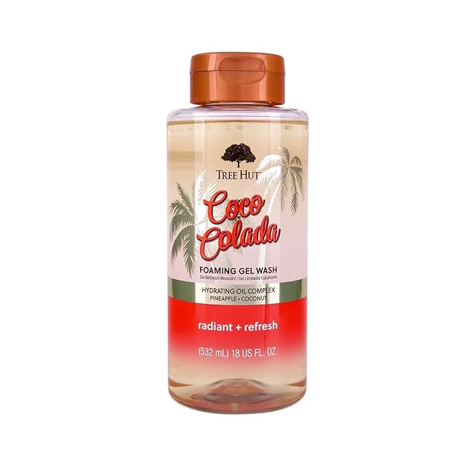 Classic Tree Hut Coco Colada Foaming Gel Wash Moisturizing Hydrating Body Wash Innovative