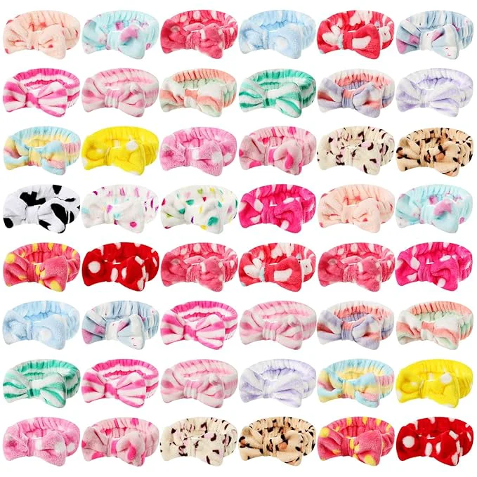 Relaxed Tigeen 48 Pieces Spa Headband Bulk Headband Functional