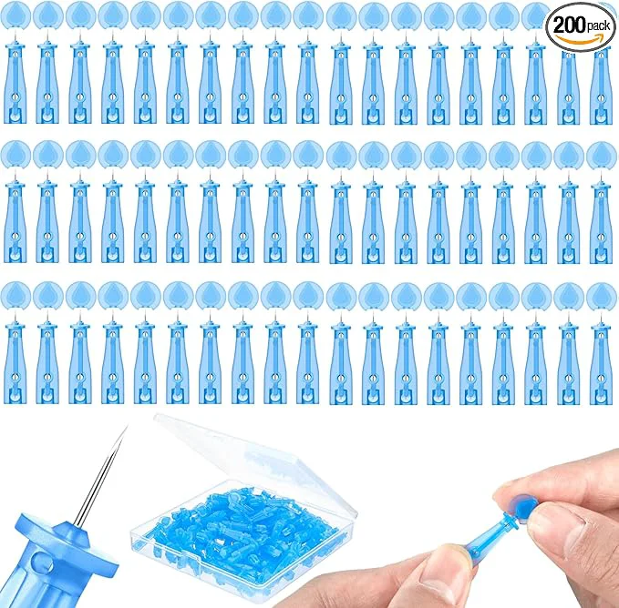 Fashionable 200Pcs Sterile Needles for Pimples Disposable Acne Needle Effective Blemish Green