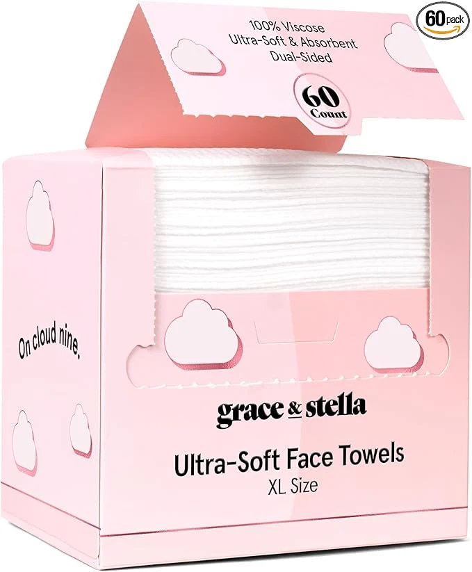 Premium grace stella Face Towels Disposable Natural