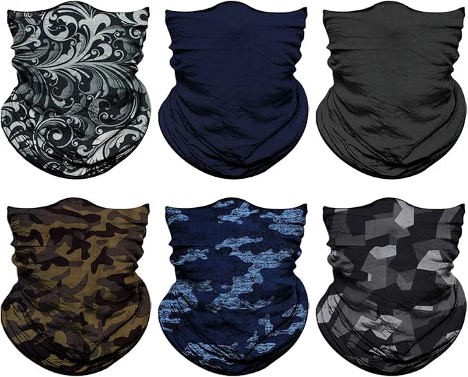 Elegant Venswell Neck Gaiter Face Mask Men Women Seamless Bandana Rave Face Cover Lightweight