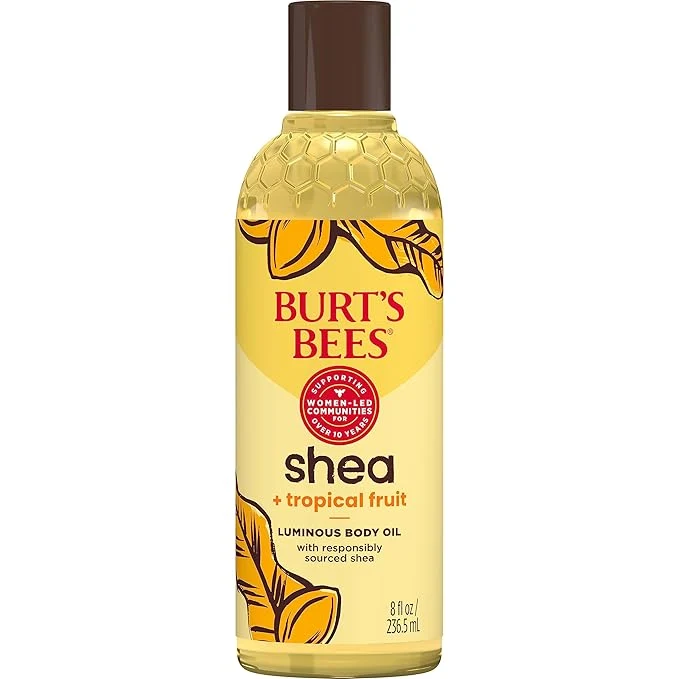 Optimized Burt’s Bees Shea Tropical Fruit Luminous Body Oil Non-Greasy Antioxidant Genuine