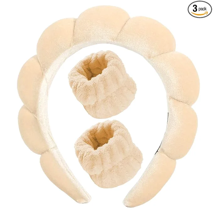 Expertly Made Luckybear Spa Headband for Washing Face Velvet Makeup Headband First-Class