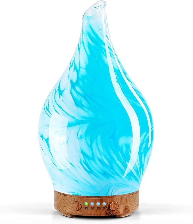 Superior Porseme 150ml Essential Oil Diffuser Glass Color Changing Aroma Air Diffusers Lightweight