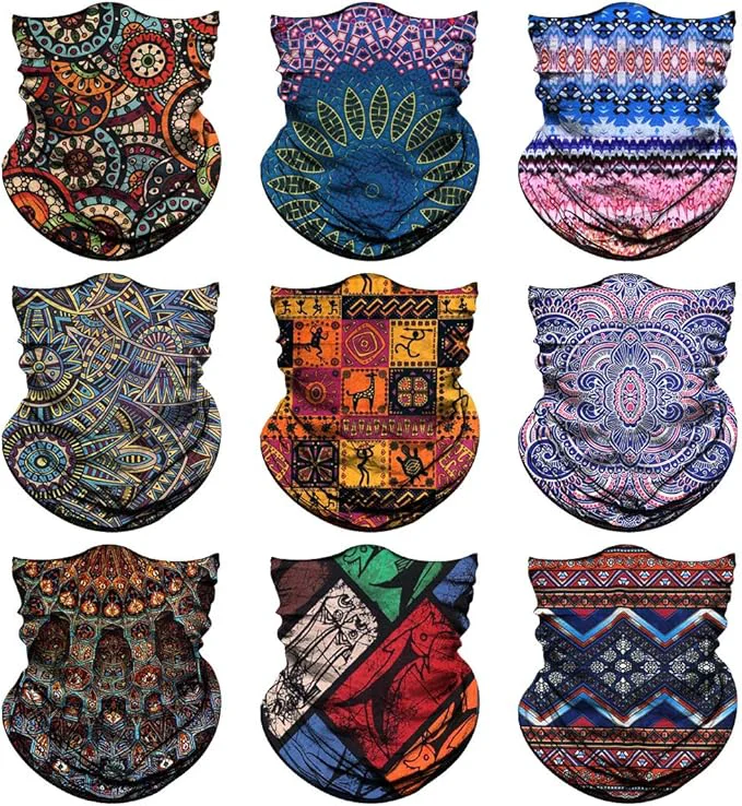 High-End Venswell Neck Gaiter Face Mask Men Women Seamless Bandana Rave Face Cover Genuine