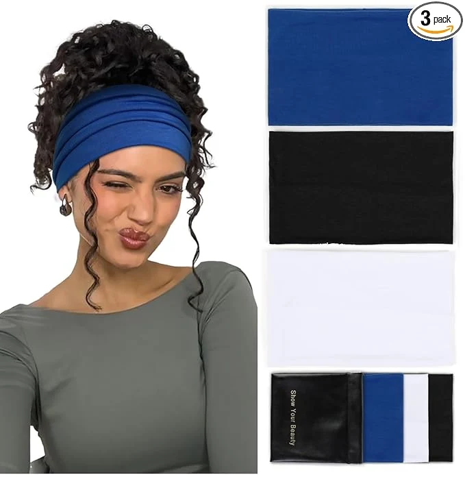World-Class Huachi Wide Headbands for Women Non Slip Thick Womens Headbands Boho Elastic Innovative