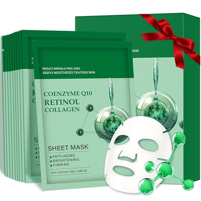 Original Pack of 10 Collagen Face Mask Face Masks Skincare Natural
