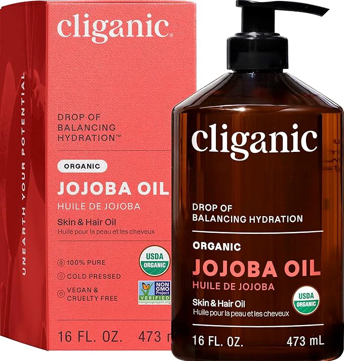 Fine Crafted Cliganic Organic Jojoba Oil 16oz Elite