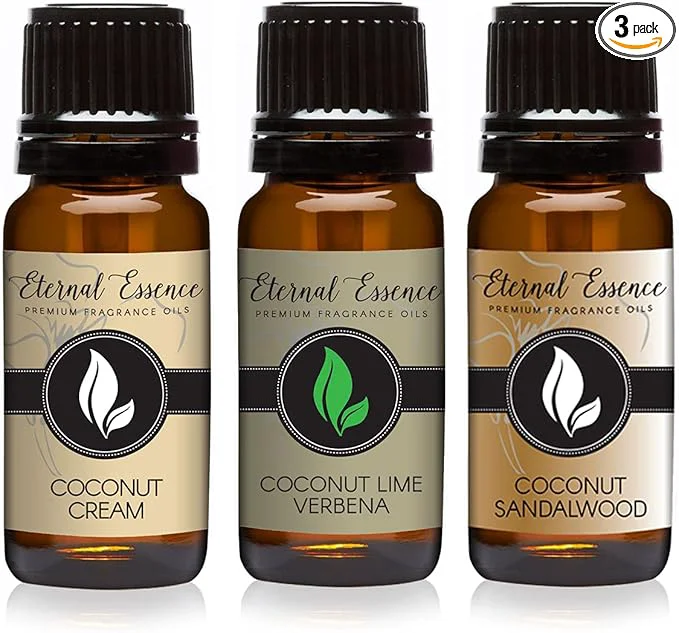 Innovative Trio – Cream Lime Verbena Sandalwood – Premium Coconut Fragrance Oil – 10ML Sustainable