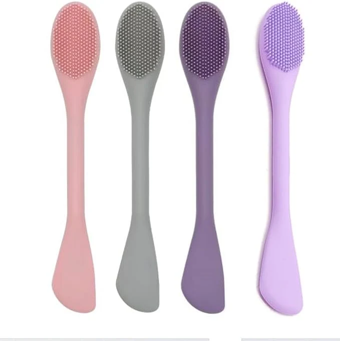 High-End Premium Silicone Facial Cleansing Brush Combo 4pcs Mask Applicator and Enhanced