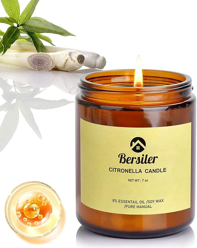 Original Aromatherapy Candles Scented Candles 7 OZ Lemongrass Citronella Candles User-Friendly