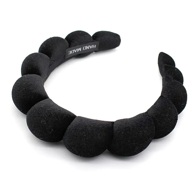 Excellent Fashion Headbands for Women Padded Fabric Hair Bands Wide Velvet Non Slip Long-Lasting