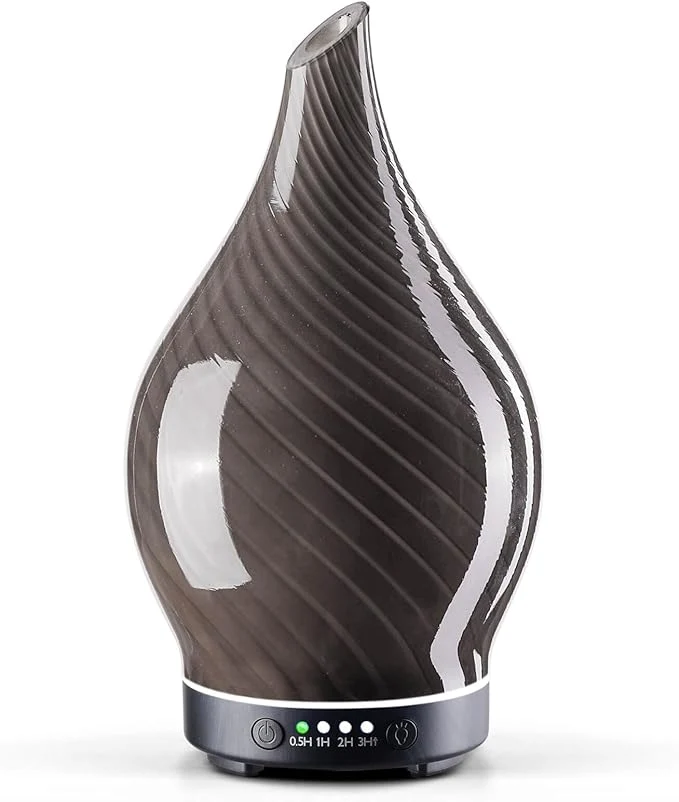 Secure Porseme 150ml Essential Oil Diffuser Glass Color Changing Aroma Air Diffusers Prestigious