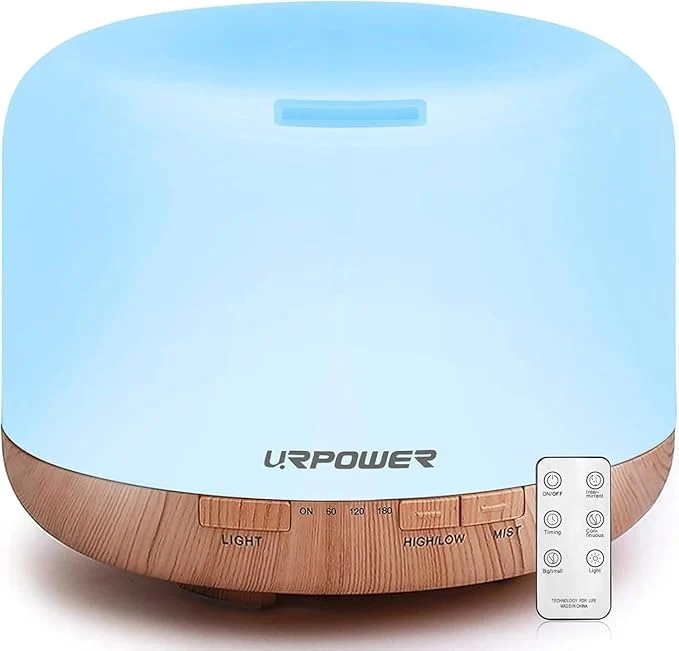 Powerful URPOWER 500ml Aromatherapy Essential Oil Diffuser Humidifier Room Decor Lighting Modern