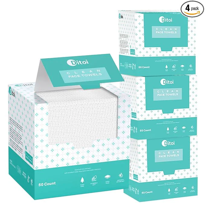 Authentic Face Towels Face Towelettes XL Ultra Soft Makeup Remover Dry Wipes Thick Specialty