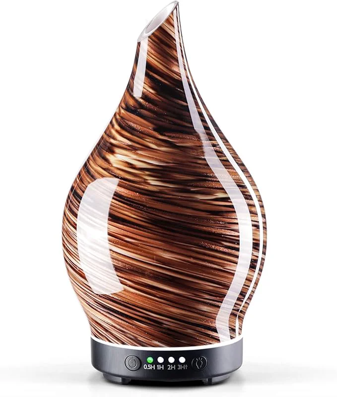 First-Class Porseme 150ml Essential Oil Diffuser Glass Color Changing Aroma Air Diffusers Pure