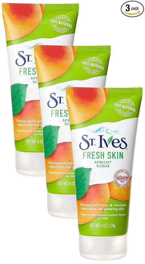 Trendy St. Ives Face Scrub Exfoliates Apricot Durable
