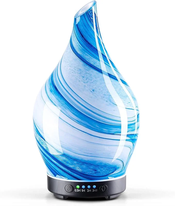Certified Porseme 150ml Essential Oil Diffuser Glass Color Changing Aroma Air Diffusers Minimalist