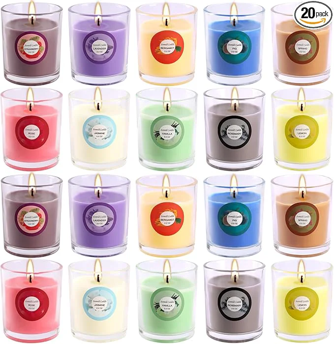 Healthy Scented Candles with 10 Fragrances Gift Set Proven