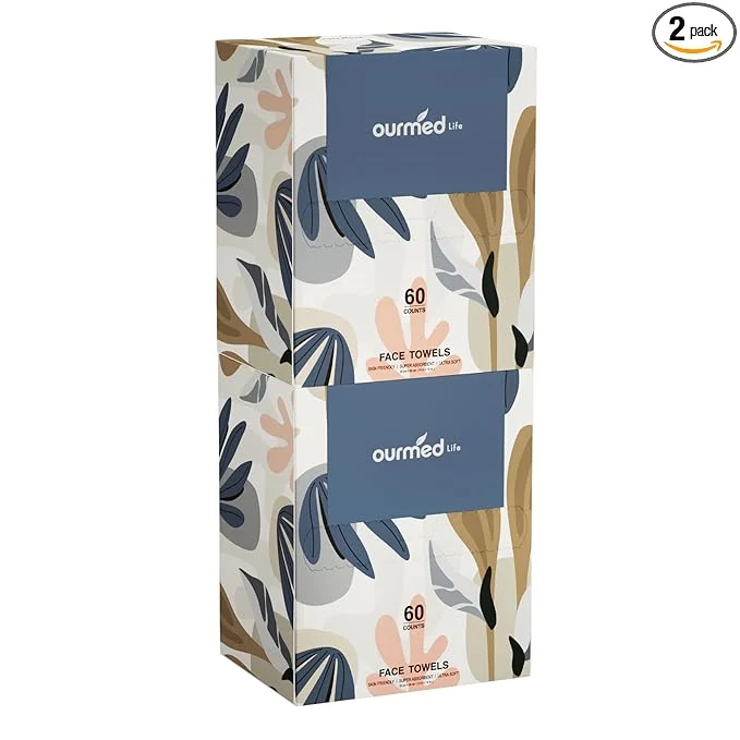 User-Friendly Ourmed Life Face Towels Disposable Biodegradable Facial Towels Sophisticated
