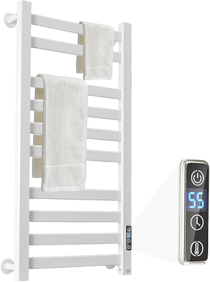 Green Heated Towel Rack for Bathroom Towel Warmer Racks Wall Mounted Exclusive