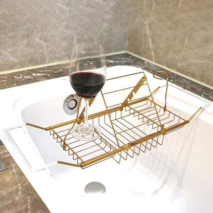Dependable PLKO Bathtub Tray Stainless Steel Shower Bathtub Caddy Tray Crafted