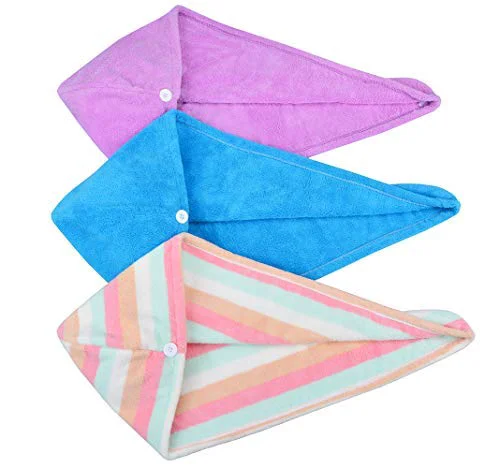 Recyclable HOPESHINE Hair Drying Towel Twist Microfiber Towels Stylish