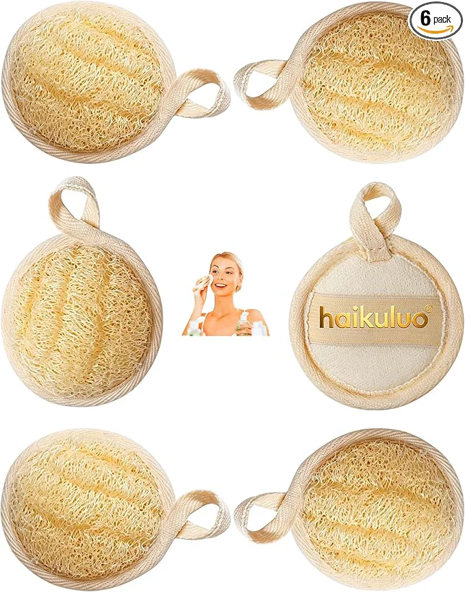 Original Design Natural Loofah Exfoliating Face Scrubber Shower loofah Facial Scrubber High-Performance
