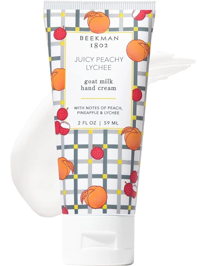 Specialty Beekman 1802 Goat Milk Hand Cream – Juicy Peachy Lychee – Scented – 2 oz – Secure