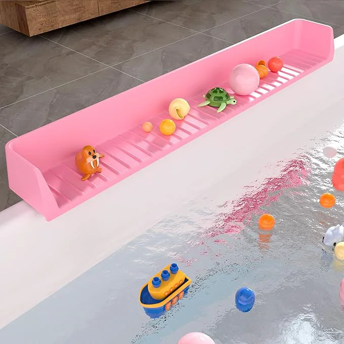 Traditional Splash Guard for Bathtub Kids Silicone Bath Splash Guard Play Shelf Tub Water Exceptional
