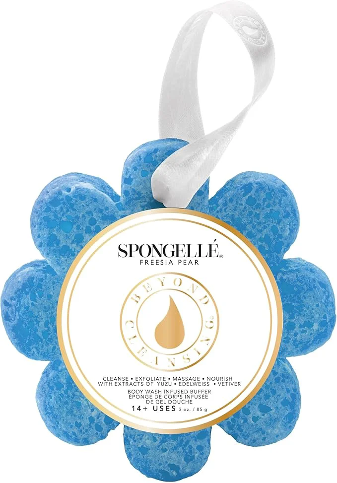 Artisan Spongellé sia Pear Wild Flower Bath Sponge Built-in Body Wash Body Genuine