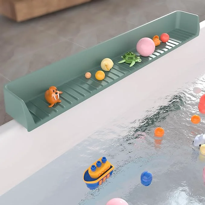 Original Design Splash Guard for Bathtub Silicone Bathtub Water Guard for Tub Kids Bath Tub Safe