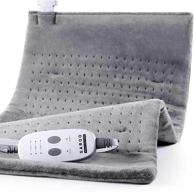 Reusable Heating Pad for Back Pain Relief Massaging Weighted Heating Pads for Neck Secure