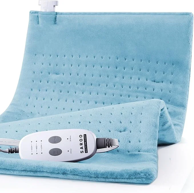 Outstanding SAROO Heating Pad for Back Pain Relief Massaging Weighted Heating Pads for Neck High-Quality