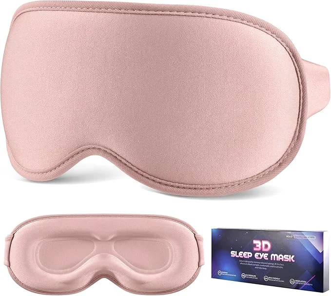 Modern Sleep Mask for Side Sleeper Women Men Eye Mask for Sleeping Light Blocking Safe