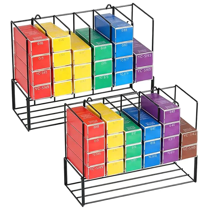 Sophisticated 2 PCS Hair Color Organizer for Salon Storage Rack Wall Mounted Hair Color Racks Genuine