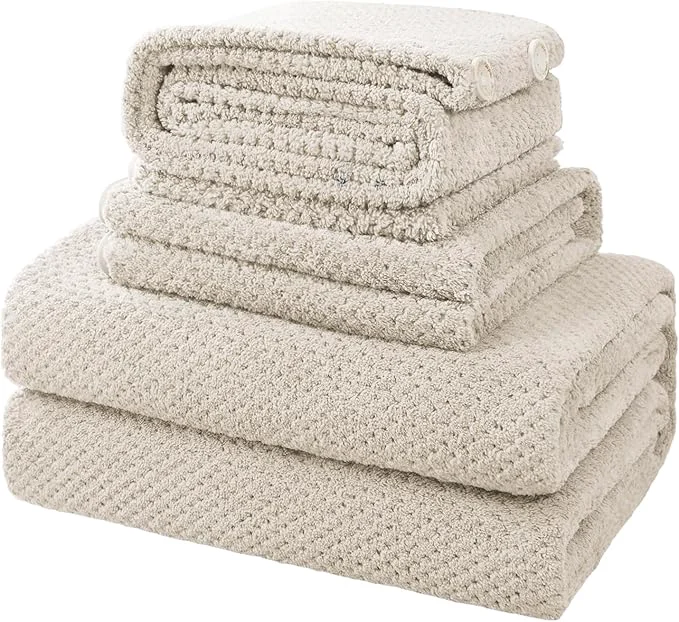 Durable MaopaoBeauty 35X70 Inches Extra Large Bath Towels Sets of 4 Recyclable