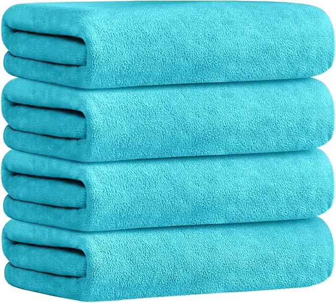 Powerful JML Bath Towel Microfiber Bath Towels Set 4 Pack Traditional