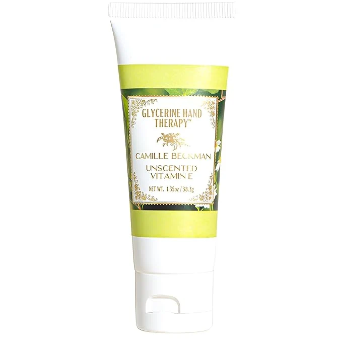 Crafted Camille Beckman Glycerine Hand Therapy Cream Vitamin E Unscented 1.35 Ounce Prestigious