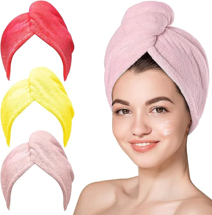 Classic Hair Drying Towel 3 Pack Trendy
