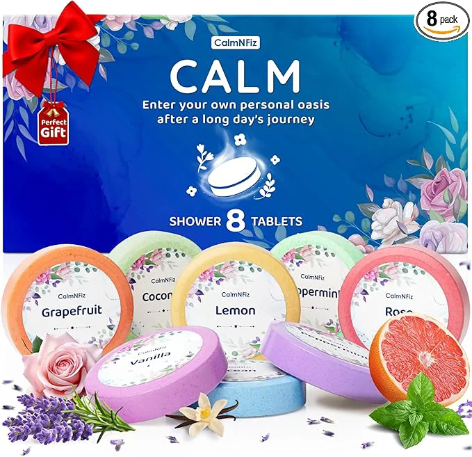 Official CalmNFiz Shower Steamers Aromatherapy 8 Pack – Gifts User-Friendly