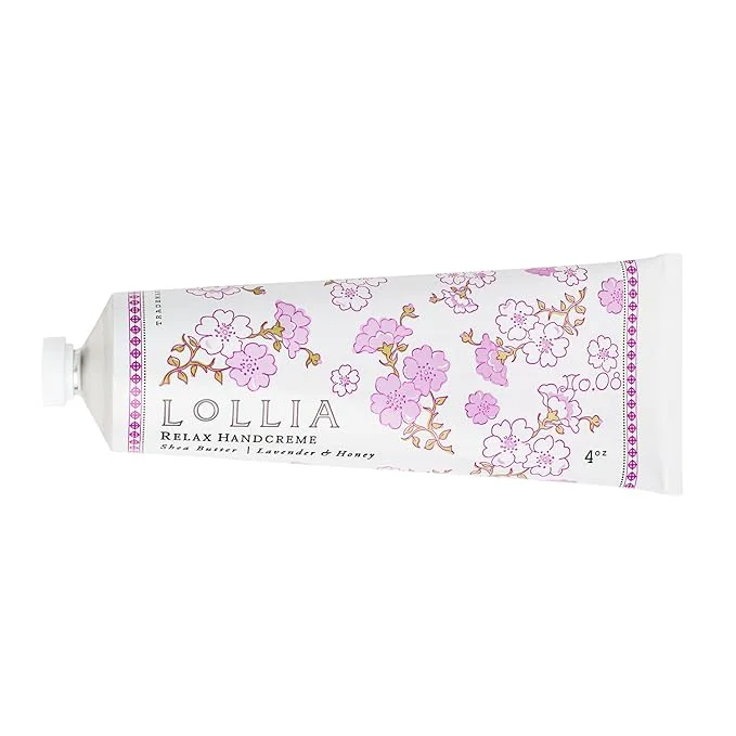 Premium LOLLIA Relax Handcreme 4 oz Sugar Cane Vanilla Bean Jasmine Scented Hand Quality