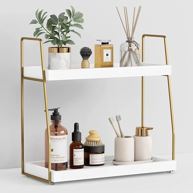 Detailed Forbena Bathroom Organizer Countertop Counter Organizer World-Class