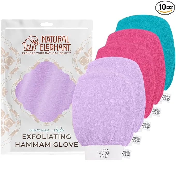Crafted Natural Elephant Exfoliating Hammam Glove Breathable