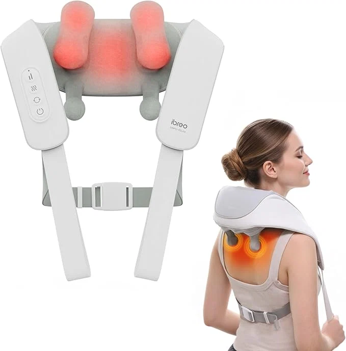 Elite Cordless Shiatsu Neck and Back Massager Detailed