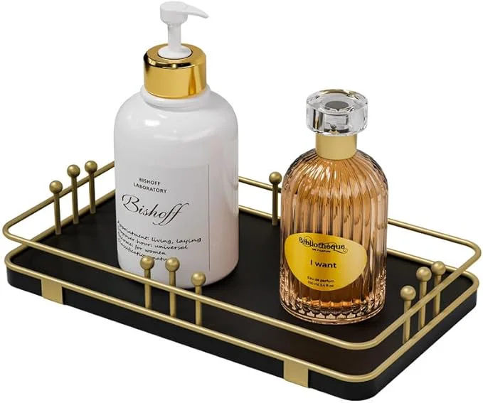 Fine Crafted Bathroom Vanity Tray for Toiletries Makeup Perfume Candle Toilet Tank Kitchen Quality