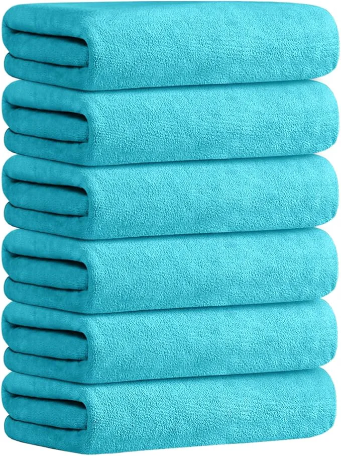 Sustainable JML Bath Towel Microfiber Bath Towels Set 6 Pack Soft