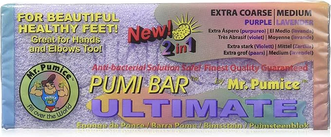World-Class Mr. Pumice PUMI Bar 2-in-1 Callus Remover Pedicure Stone Ped File Fast
