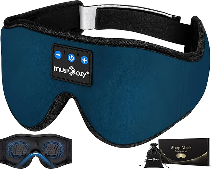Carefully Designed MUSICOZY Sleep Headphones Bluetooth 5.4 Headband Sleeping Eye Mask Classic